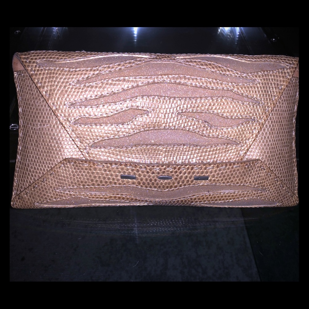 Gold VBH Manila Lizard Clutch Limited 1st Edition!